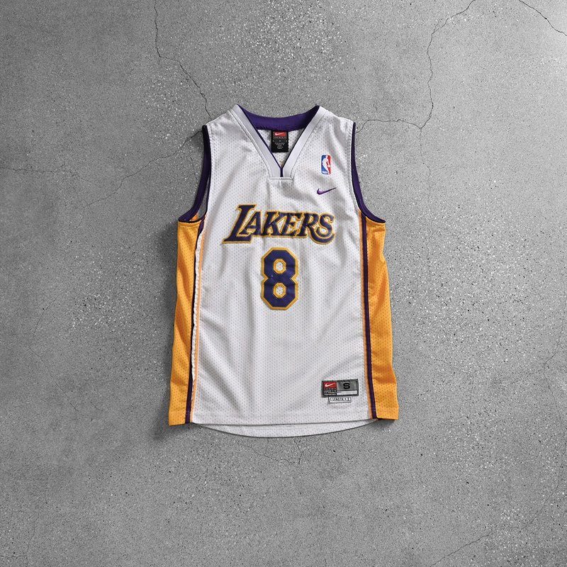 Vintage NBA 運動背心 / 古著背心、古著球衣、美式復古、湖人隊 - 男背心 - 棉．麻 白色