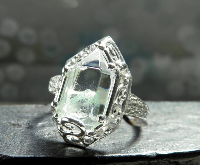 天然オパール リング4ct 懐かしき ダイヤ k18