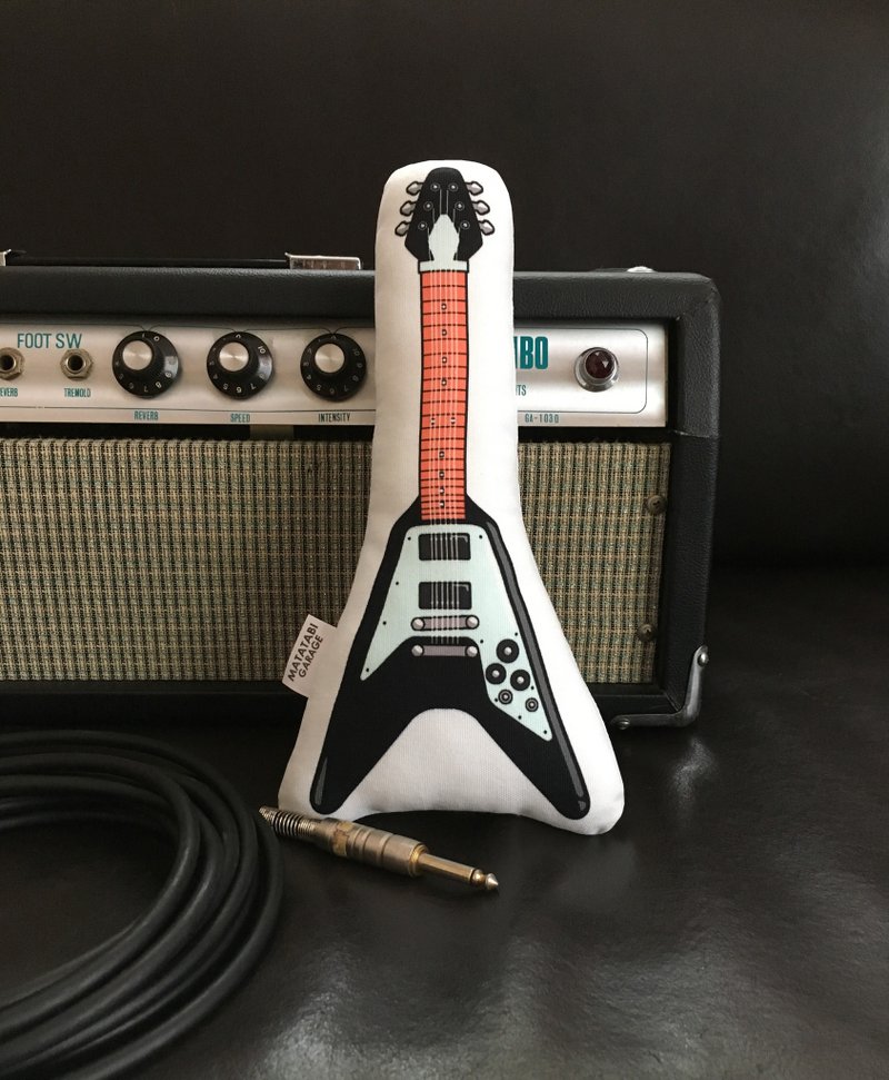 GUITAR TOY (BLACK) - ของเล่นสัตว์ - ผ้าฝ้าย/ผ้าลินิน สีดำ
