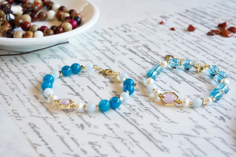 【New Year Limited Edition - Lucky Bag】 Pearl Necklace, Earrings & Ring Set || - ต่างหู - วัสดุอื่นๆ สึชมพู