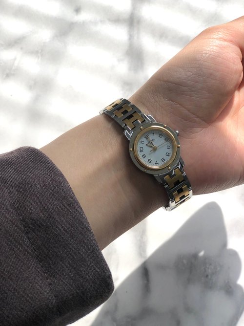 日本直送 名牌中古包 】HERMES エルメス クリッパー 腕時計