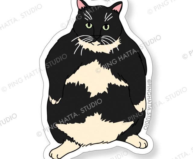 猫ミーム柄のダイカットステッカーです とっても面白くて可愛い
