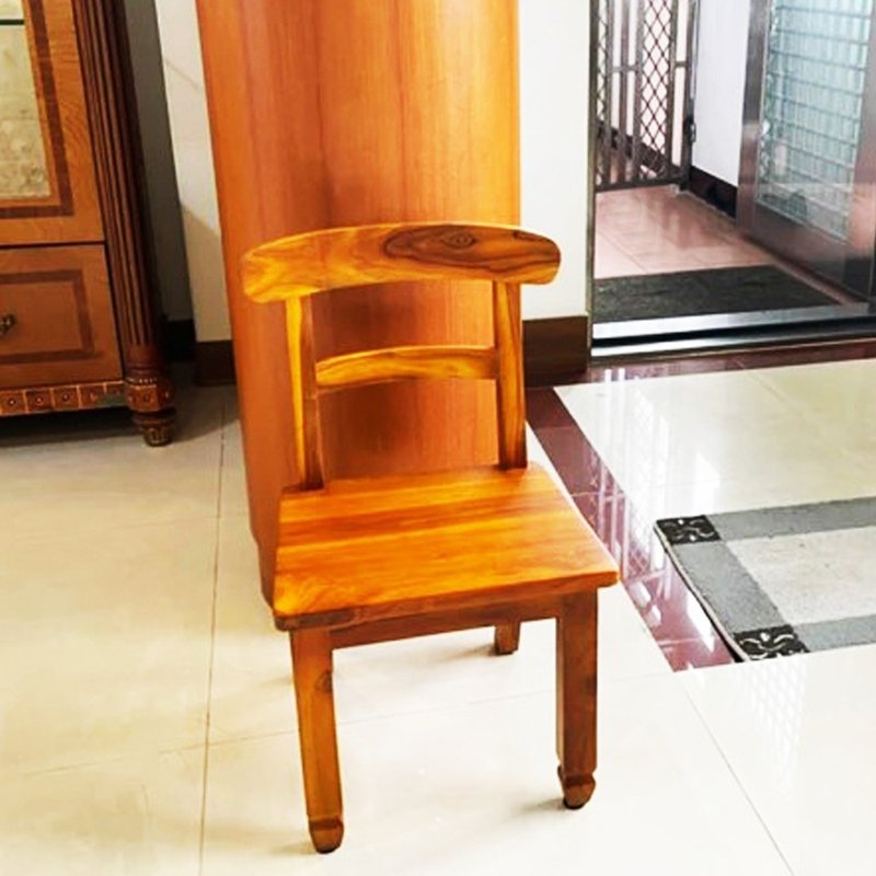 JatiLiving, Jidi City | Teak Log Shoe Chair UNC8-20 - Chairs & Sofas - Wood Brown