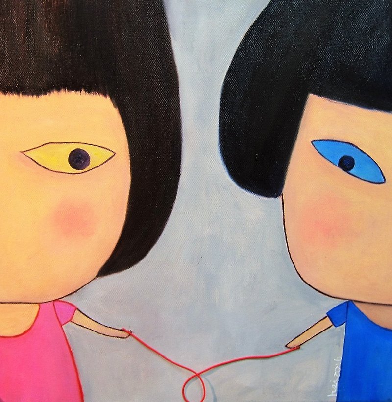 Works of emerging artists Lin Shengxi PINKA - โปสเตอร์ - สี สีเงิน