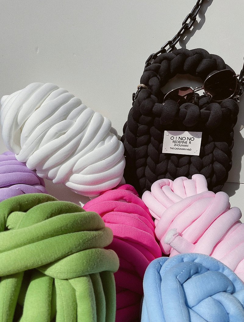 【Hola Macrame】Dopamine Iceland Bag - Handbags & Totes - Cotton & Hemp 