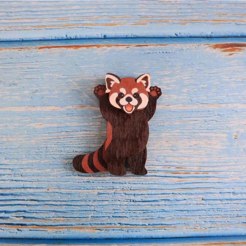 Wood Fridge Magnet-Kitten Bear - Magnets - Wood Multicolor