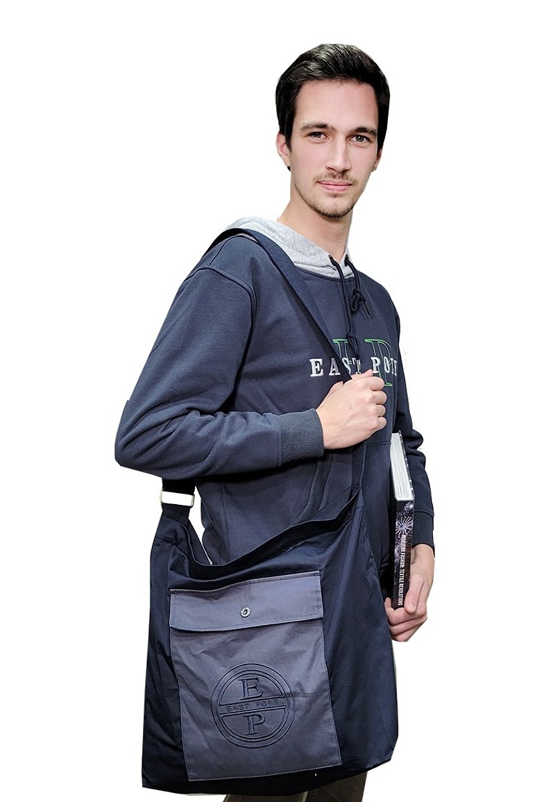 East Pole Fashion Retro Workwear Messenger Shoulder Clutch Bag for Men and Women - Messenger Bags & Sling Bags - Cotton & Hemp 