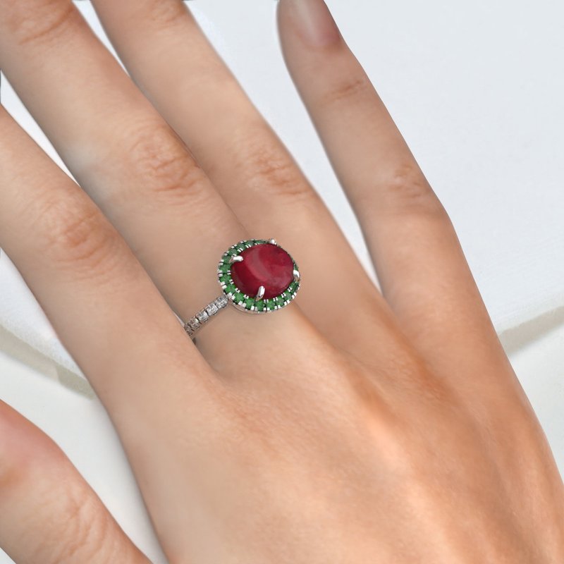 Check out !!!! Natural Ruby Ring made by Fine jewelry at Thailand - 戒指 - 純銀 橘色