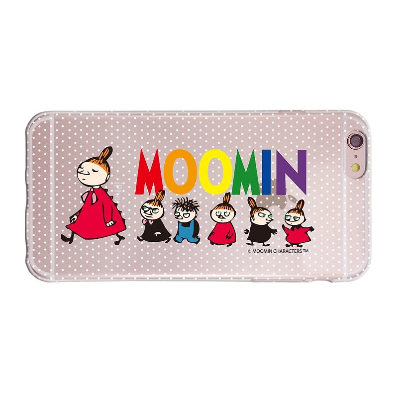 Authorized by Moomin-Xiaobudian family transparent anti-collision air compressor mobile phone case - Phone Cases - Silicone Transparent