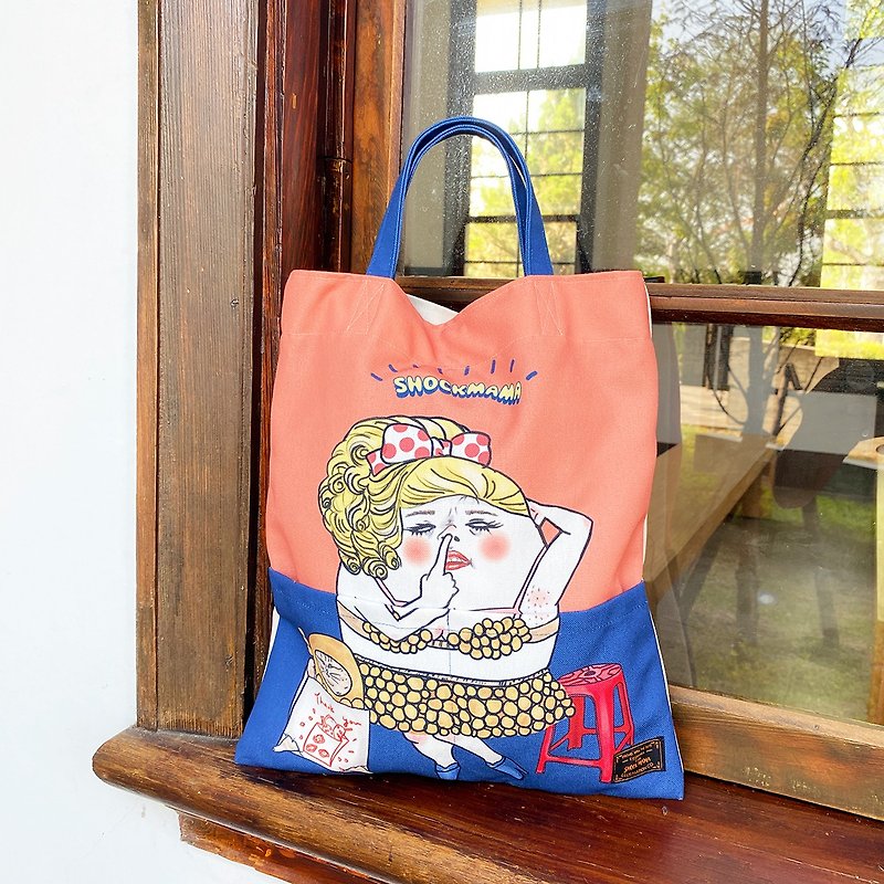 Piglet Diva Tote bag - Messenger Bags & Sling Bags - Cotton & Hemp Pink