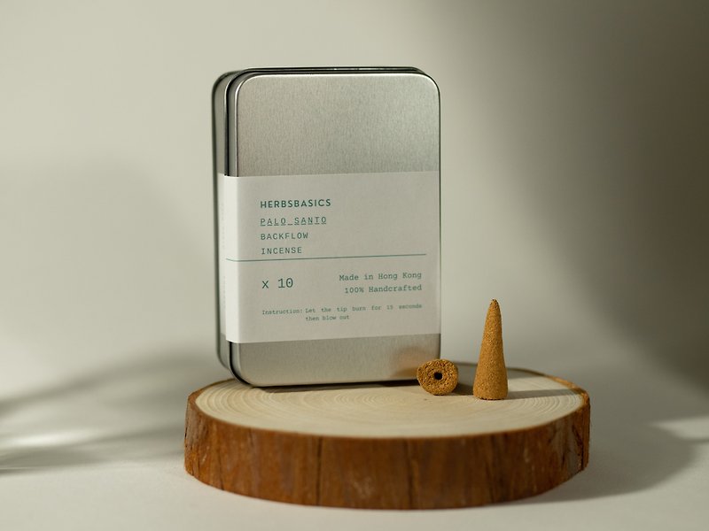Palo Santo Backflow Incense | Box of 10s - Handmade in Hong Kong - Fragrances - Wood Brown