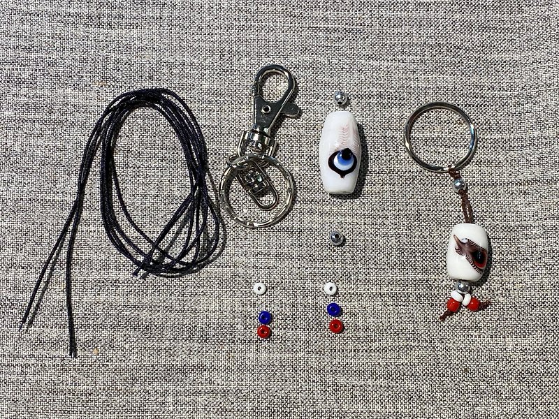 【DIY Materials】Glass Keyring Material Kit - Other - Colored Glass 