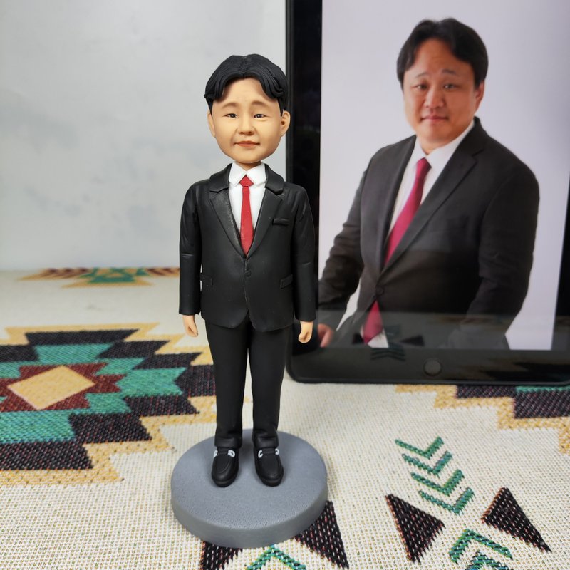 客制化人物公仔 人偶 3D人像畫 似顏繪 定制 生日 紀念 老闆 禮物 - 公仔/玩偶 - 黏土 多色