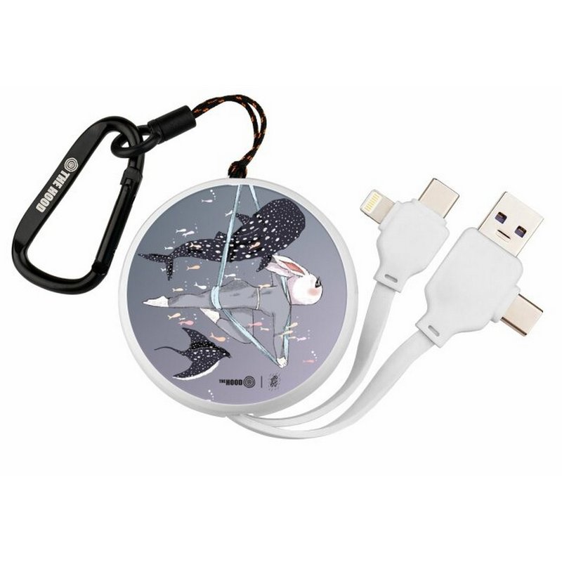 JujuBe Ocean PD快充多合一伸縮鏡面充電線 便攜可伸縮式 - 行動電源/充電線 - 其他材質 白色