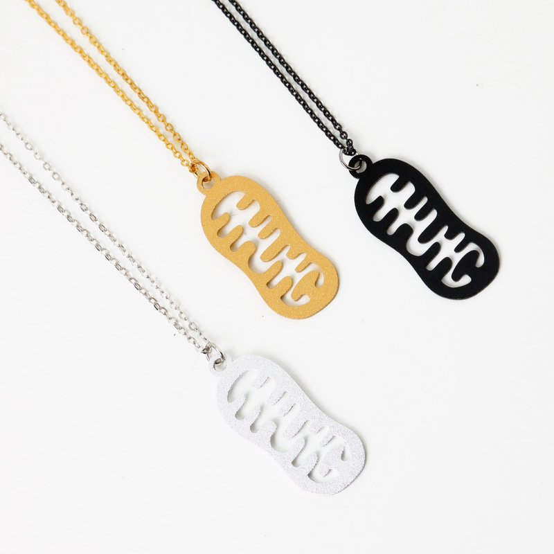 【理系】ミトコンドリアネックレス - ネックレス - アルミニウム合金 シルバー