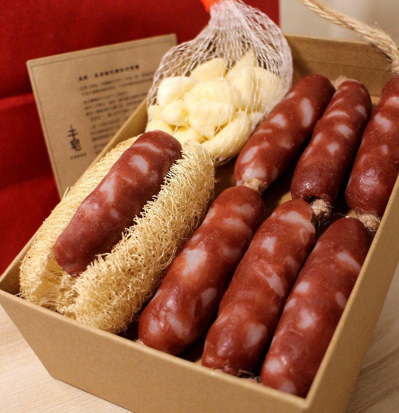 [Sausage gift box with you for a long time] Sausage soap, gift giving, gift exchange, wedding small things - สบู่ - สารสกัดไม้ก๊อก สีแดง