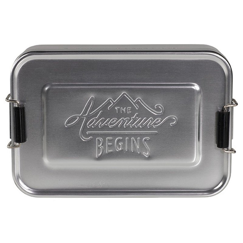 【Gentlemen's Hardware】掀蓋式多功能點心盒/收納盒-銀色 - 便當盒/食物袋 - 鋁合金 銀色