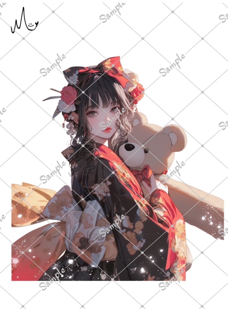 オリジナル人物ステッカー - 貼紙 - 紙 