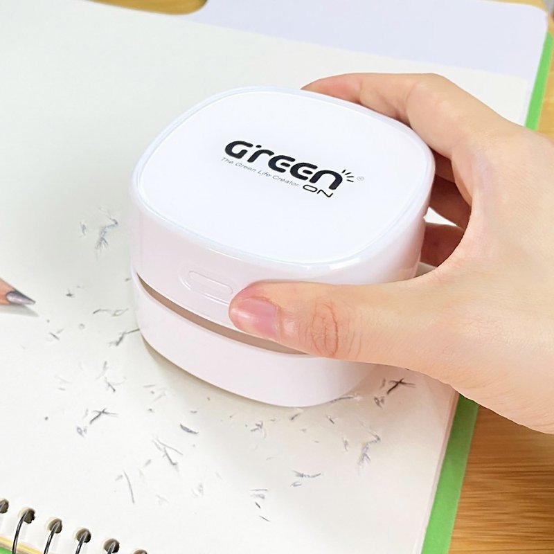 【GREENON】桌上型USB無線吸塵器 迷你吸塵器 超強吸力 小巧簡約 - 吸塵器 - 塑膠 白色