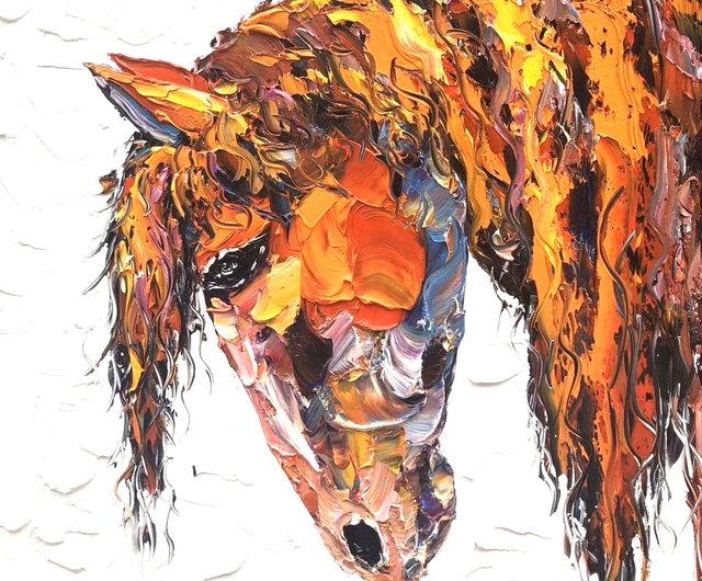 手作りの馬の絵