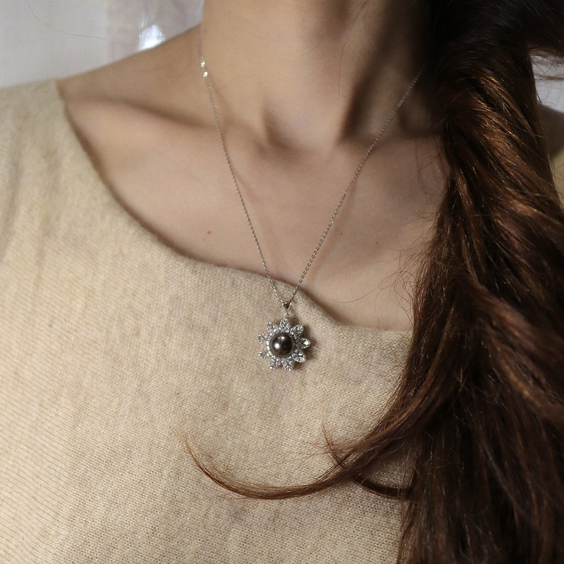 Winter Love Series~【Waiting】Tahiti Seawater Pearl Necklace | The Bead of Firmness - Necklaces - Pearl 