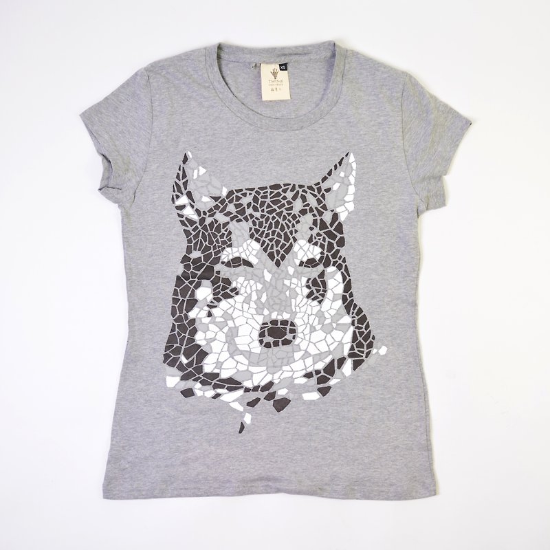 Organic cotton tops - Shiqi - female version - fair trade - Women's T-Shirts - Cotton & Hemp Gray