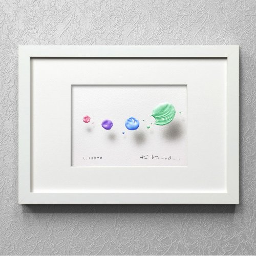 浮遊する筆触　【Layer 19138】 21 x 16cm　(額装) ★ 星 憲司 / Kenji HOSHI 浮遊する筆触 Layer 19092 21 x 16cm | iichi 日々の暮らしを