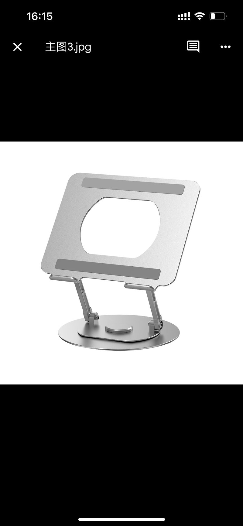 Wiwu S800 Foldable Swivel Laptop Stand - Phone Stands & Dust Plugs - Aluminum Alloy Silver