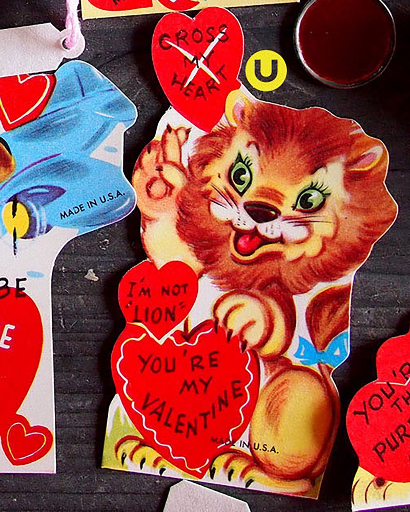 バレンタインカード　330円　ーUー - 卡片/明信片 - 紙 紅色