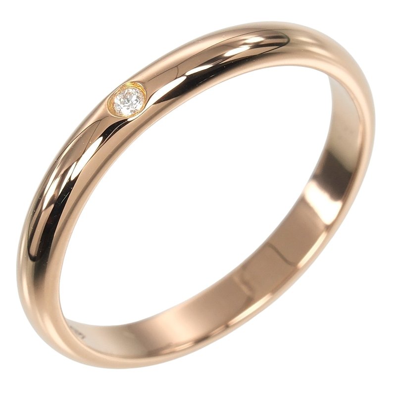 [Direct from Japan] Cartier Ring 1895 Wedding 9.5号 2.6mm K18PG Pink Gold 1P Diamond Approx. 2.1g [Pre-owned] Grade A - แหวนทั่วไป - เครื่องประดับ สีทอง