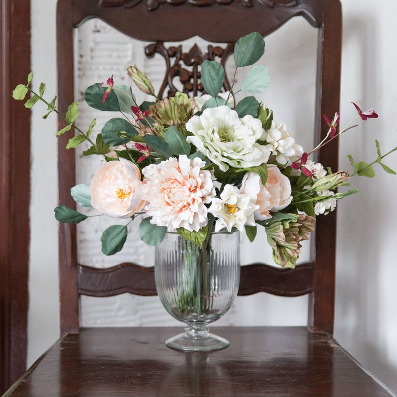 GREEN AND A HINT OF RED SET - Medium Posie Rooms for Home Decoration - 香氛/精油/擴香 - 紙 綠色