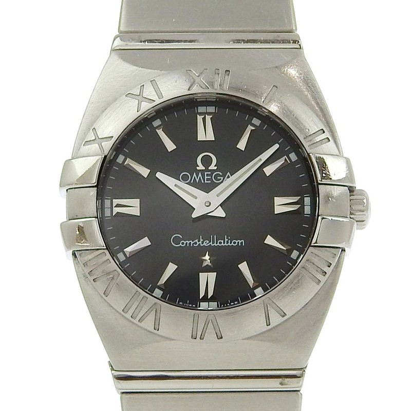 【日本直送】オメガ OMEGA コンステレーション 腕時計 1581.51 SS クオーツ アナログ表示 黒文字盤【中古】 - 女錶 - 不鏽鋼 