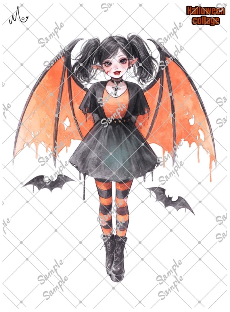 オリジナルステッカーHalloweenシリーズ期間限定10月10日-11月10日まで - 貼紙 - 紙 