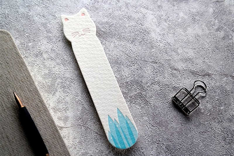 Animal haunting series bookmarks - cat letterpress typography - Bookmarks - Paper 