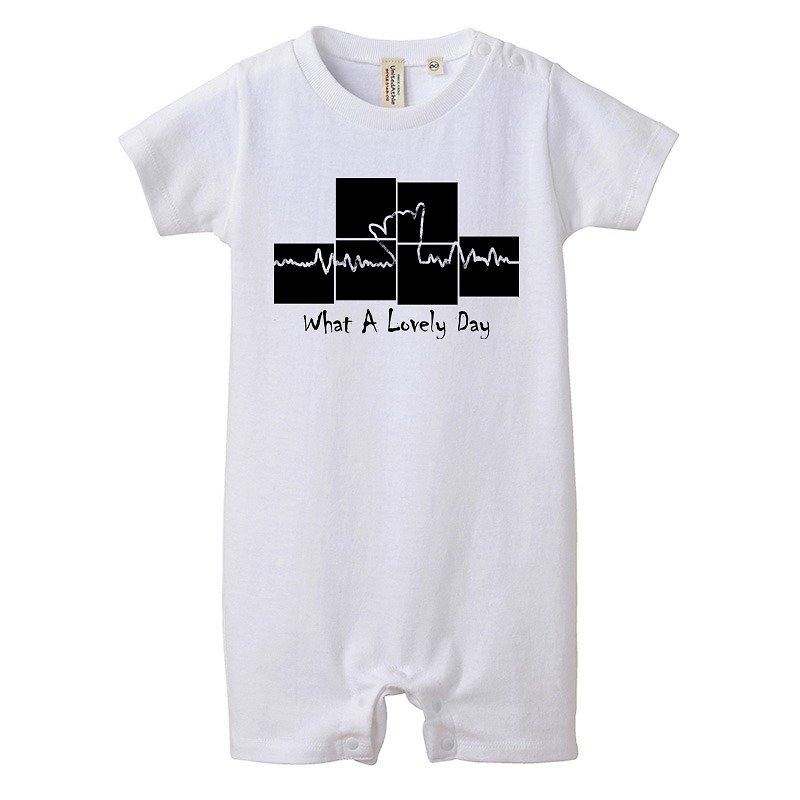 [Rompers] What A Lovely Day Square - Other - Cotton & Hemp White