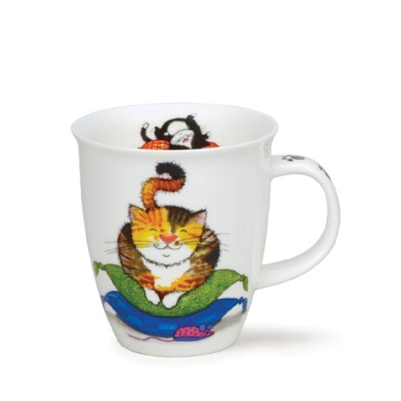 【100% Made in the UK】Relax Cat Bone China Mug - Mugs - Porcelain 