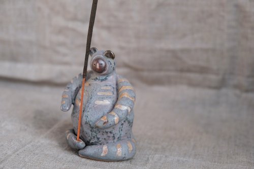 陶器人形 - 生きている陶器の装飾人形のお香立て - ショップ