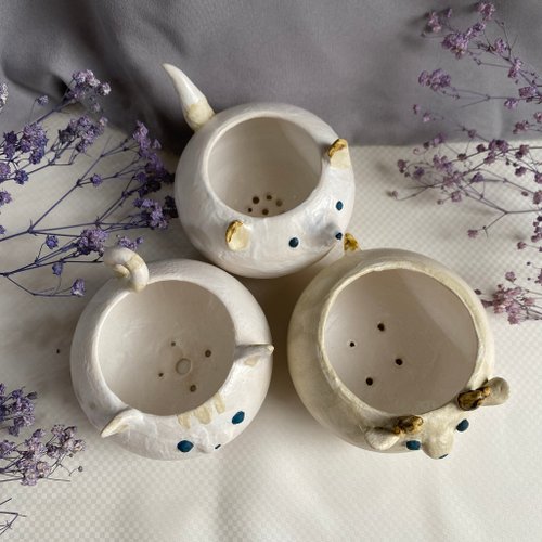 植木鉢 花入 陶芸 手作り陶器 - ショップ ツーもち-陶磁器 観葉