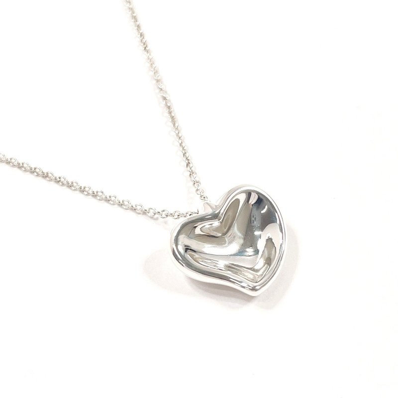 【日本直送 中古美品】ティファニー TIFFANY&Co. ネックレス カーブド ハート エルサペレッティ シルバー925 アクセサリー 新品仕上げ済み - 項鍊 - 純銀 銀色