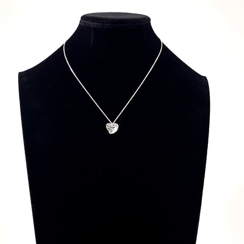 【お値下げ】TIFFANY&Co. ｜カーブドハートネックレス｜シルバー 楽天市場】ティファニー ラビング ハート ネックレス シルバー