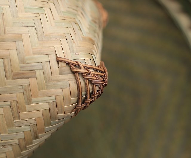 竹編系列| 手提竹+藤籃| 野餐收納外出| 手制竹本色- 設計館皮花花手袋 