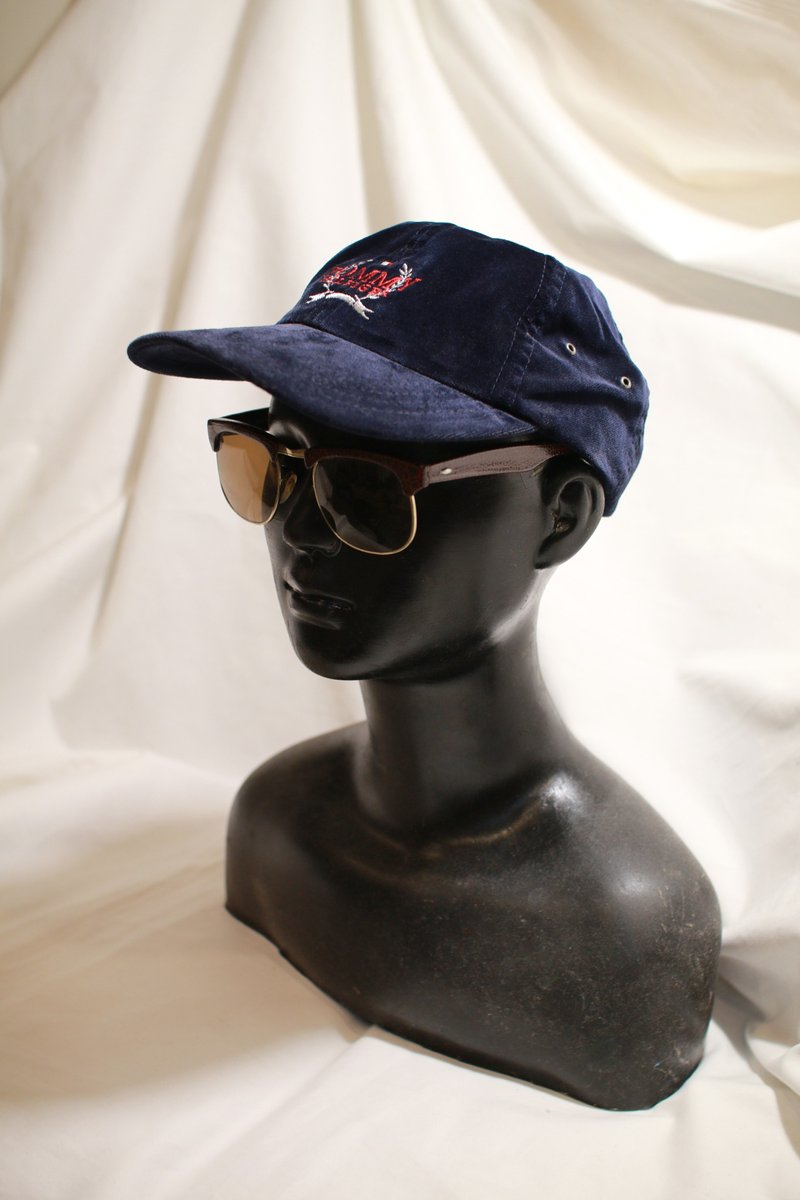 Back to Green:: TOMMY 絨布 vintage hat - 帽子 - 棉．麻 