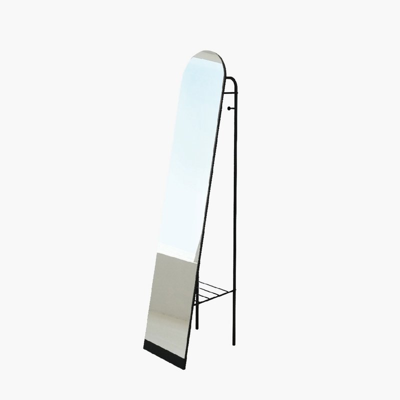 居然家居 | Kevin 立鏡 (紳士黑) 工業風 實用全身鏡 - 其他家具 - 玻璃 黑色