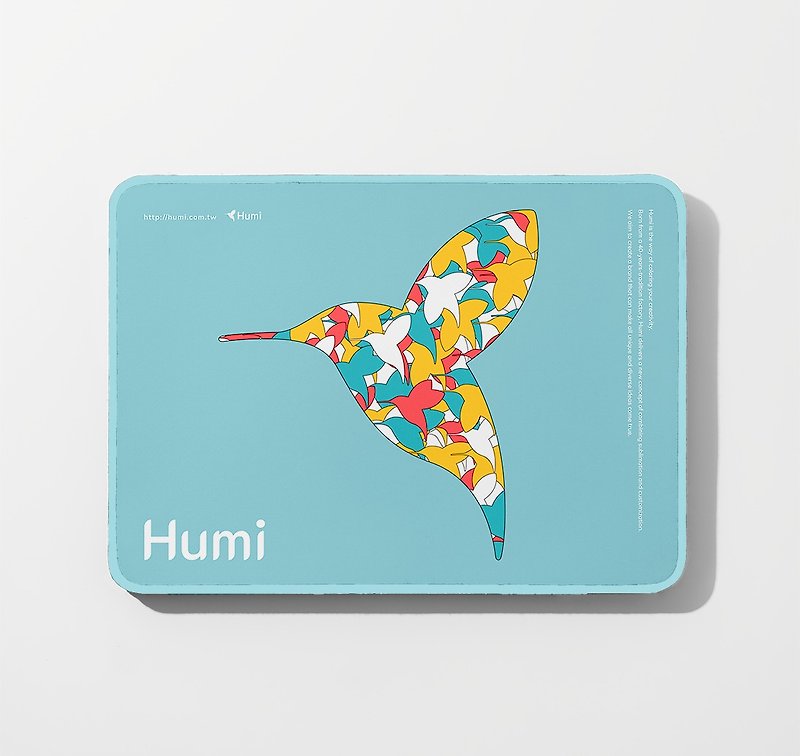 Humi Original Chidori - Blue WFH/office/customize present - Mouse Pads - Eco-Friendly Materials Blue