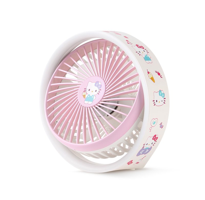 便攜式座枱風扇/LED燈 – Hello Kitty - 電風扇 - 塑膠 粉紅色