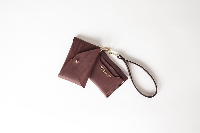 Hanging Card Holder|Leather Customization|Custom Typing|Card Storage|Coin Purse|Genuine Leather|Gift - Card Holders & Cases - Genuine Leather 