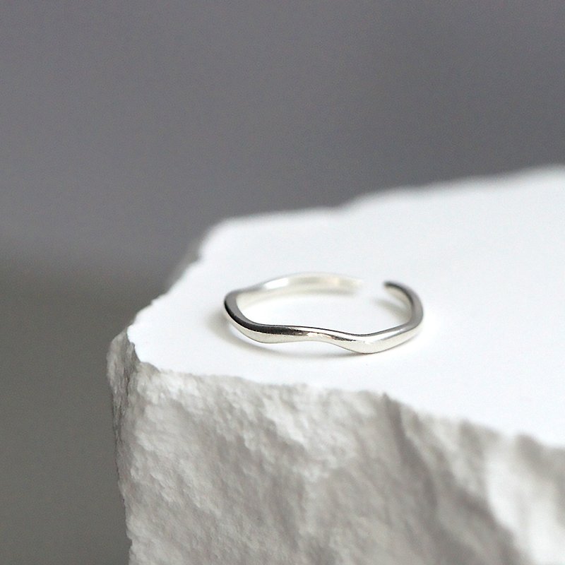 New product-wavy sterling silver ring-highly recommended by the designer - General Rings - Sterling Silver Silver