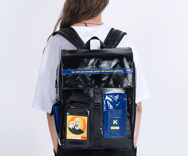 KIITOS LIFE Waterproof Backpack Travel Bag Laptop Bag---Black