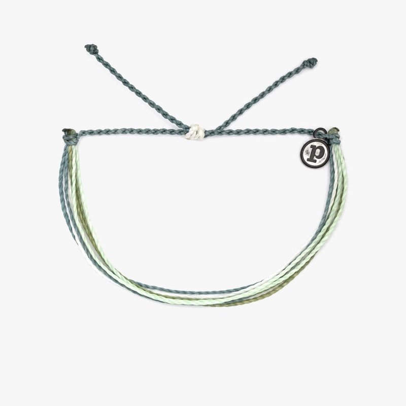 Pura Vida American handmade EARTH DAY charity adjustable surf bracelet - สร้อยข้อมือ - วัสดุกันนำ้ สีเขียว