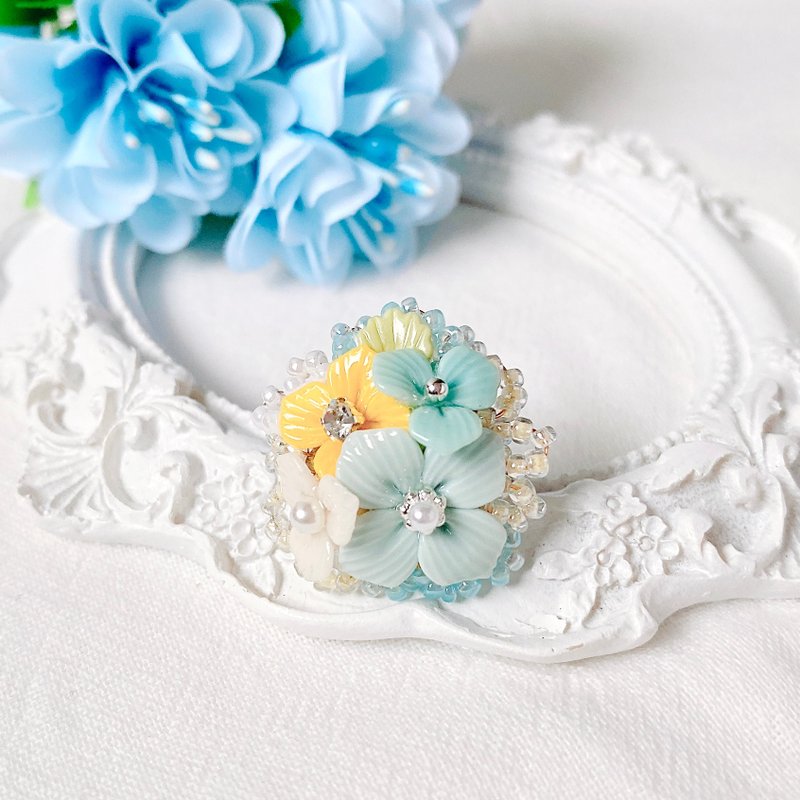 庭園の楽章 - リング | クレイアクセサリー - リング・指輪 - 粘土 